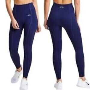 NWT AYBL Reflex Seamless Leggings Womens Size XS Royal Blue Ribbed Compression